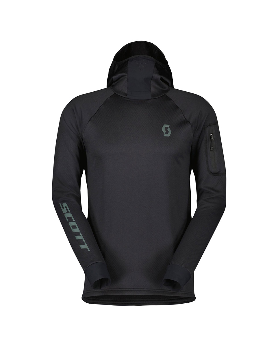 Sweat à capuche polaire Homme TRAIL STORM Noir